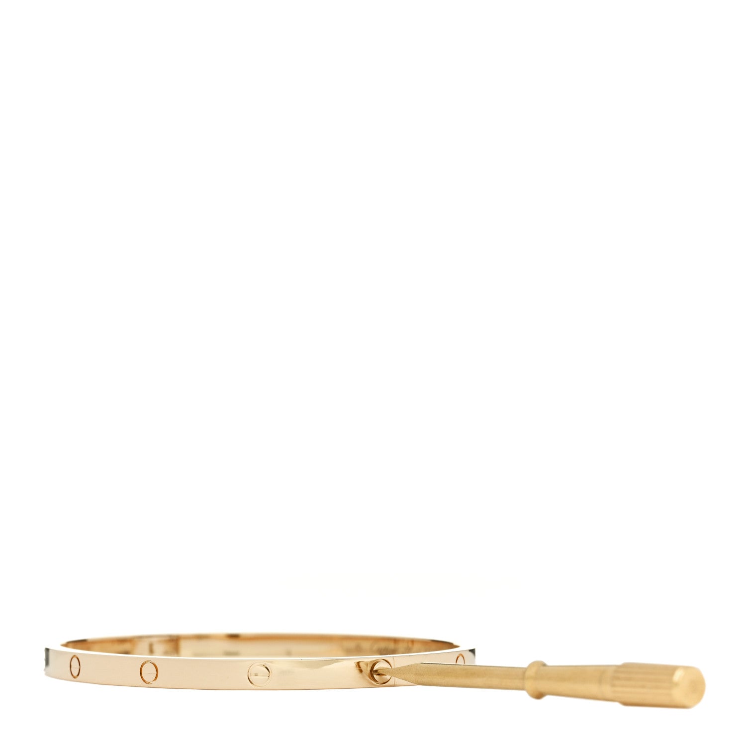 Cartier 18K Yellow Gold Small LOVE Bracelet 17 3 of 7