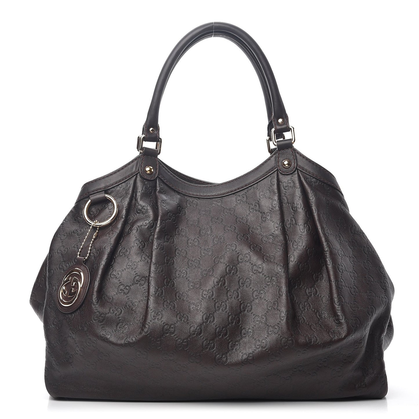 Guccissima Vitello Tender Large Sukey Tote Testa di Moro