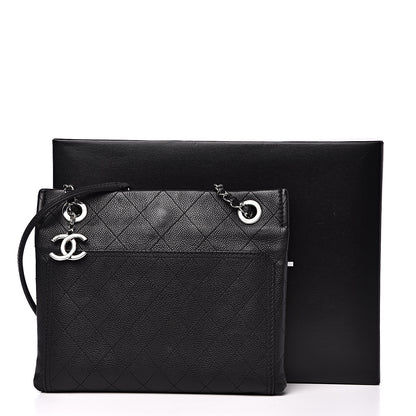 Chanel Caviar Stitched Small CC Pocket Shoulder Black 10 of 10