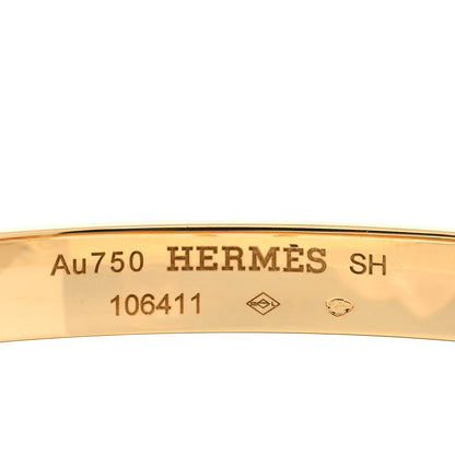 Hermes 18K Yellow Gold PM Collier De Chien Bracelet SH 3 of 3