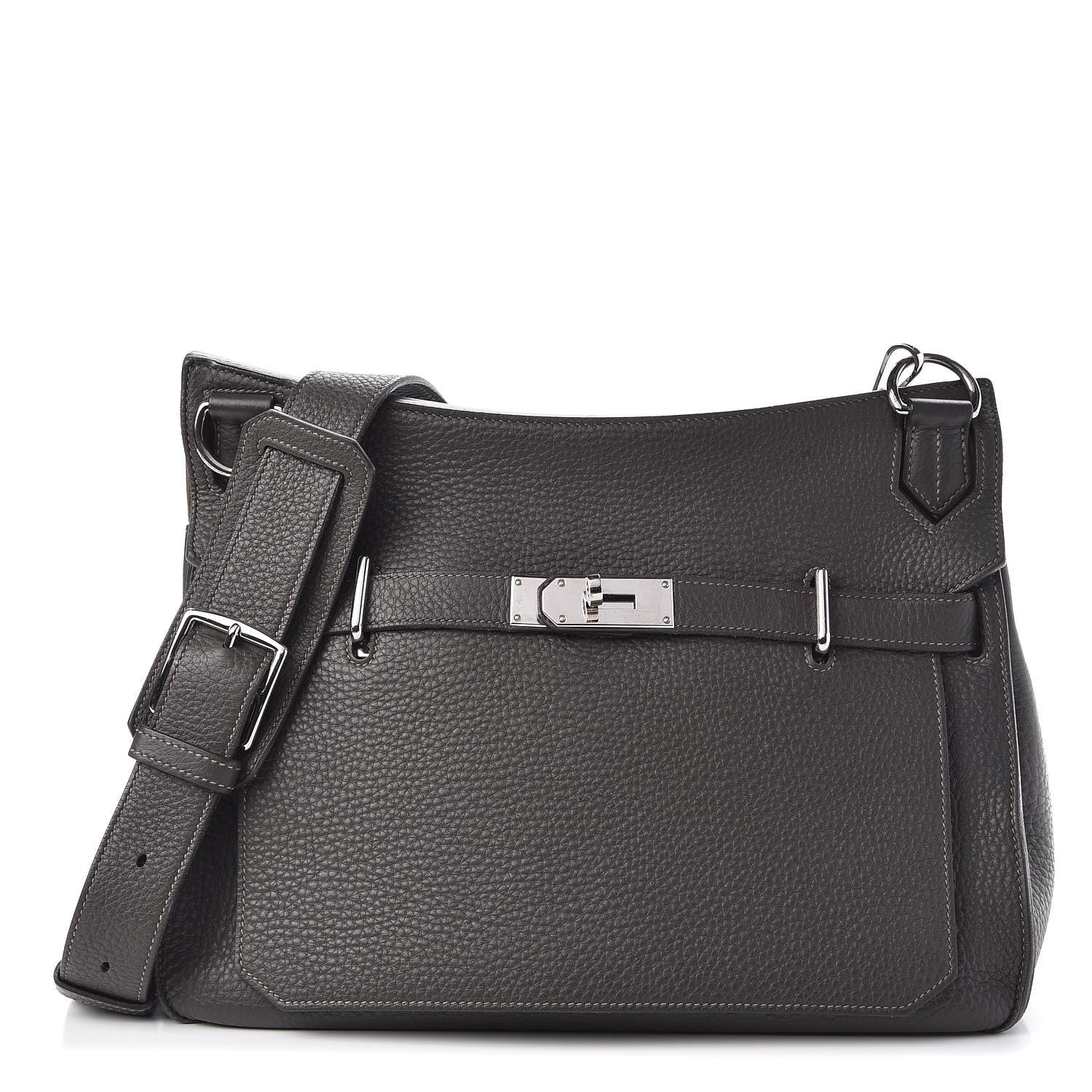 Hermes Taurillon Clemence Bicolor Jypsiere 34 Ardoise Gris Tourterelle 21 of 32