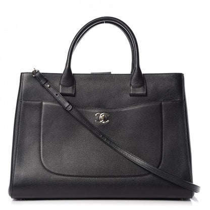 Chanel Grained Calfskin Large Neo Executive Shopper Tote Black 1 of 8