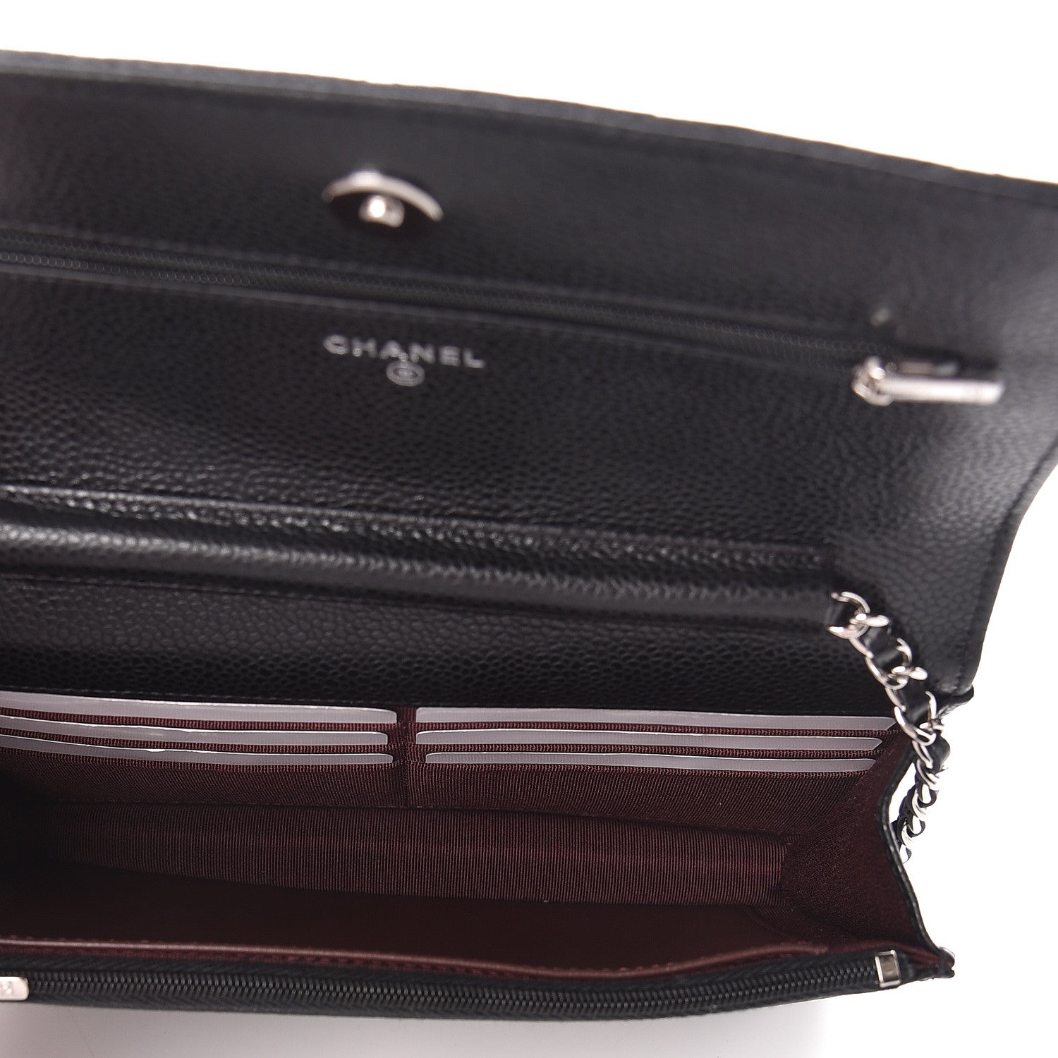 Chanel Caviar Quilted Wallet On Chain WOC Black 5 of 11