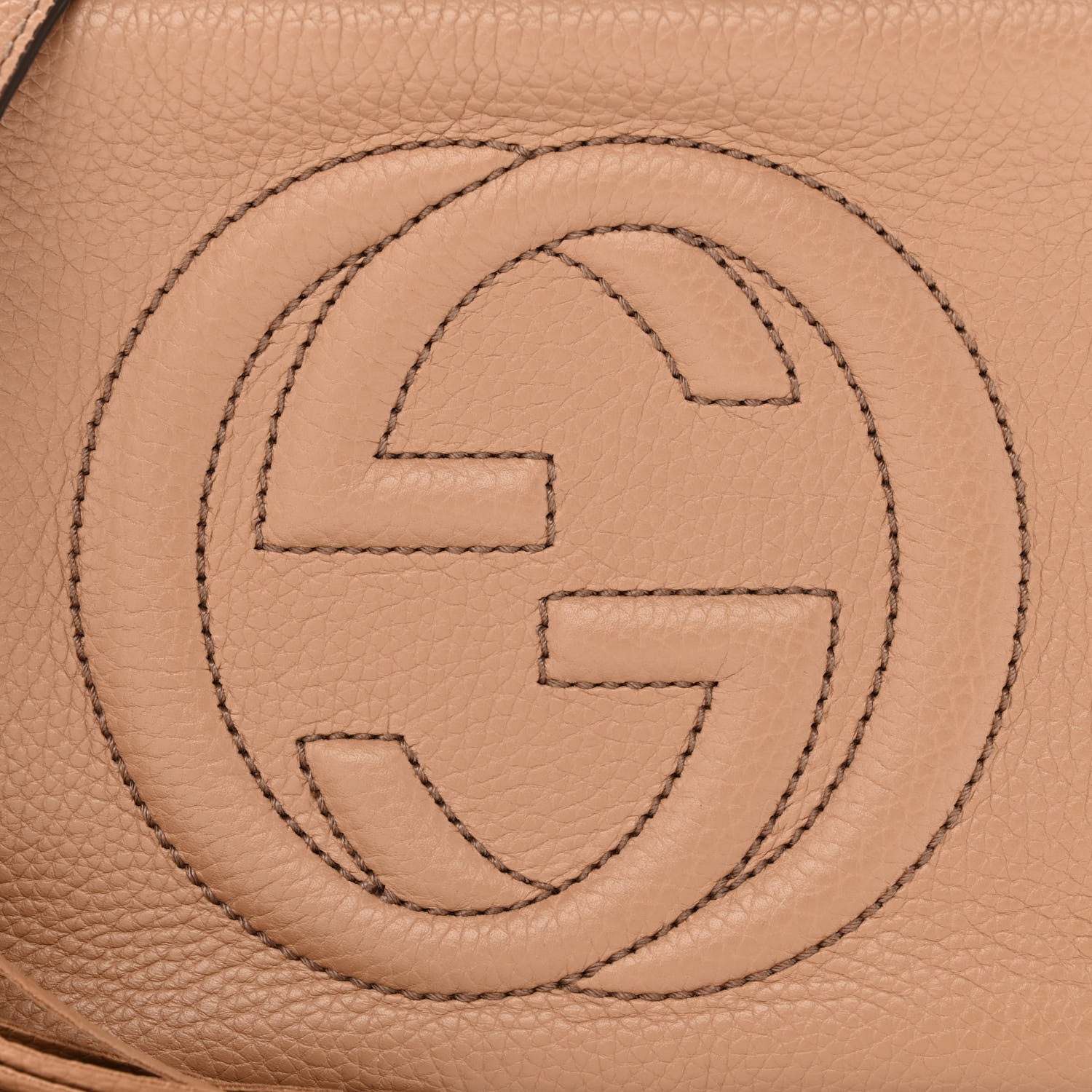 Gucci Pebbled Calfskin Small Soho Disco Bag Rose Beige 8 of 11