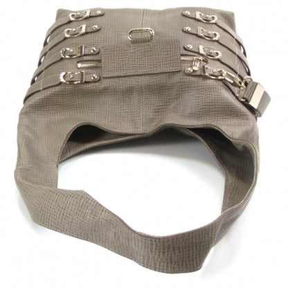 Jimmy Choo Textured Leather Bardia Hobo Taupe 5 of 9