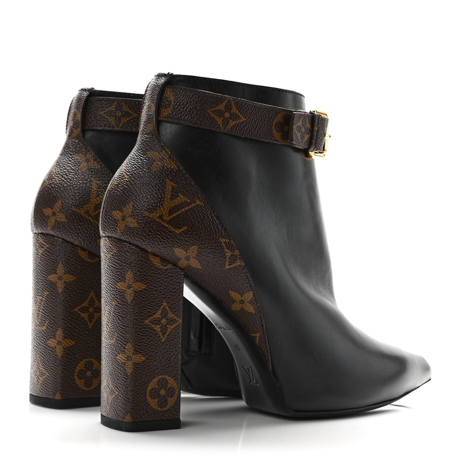 Louis Vuitton Calfskin Monogram Star Trail Ankle Boots 41 Black 4 of 8