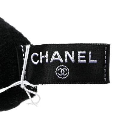 Chanel Cashmere Knit CC Gloves Black 3 of 4