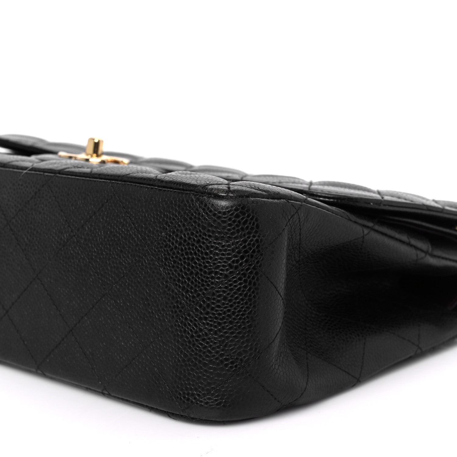 Chanel Caviar Quilted Jumbo Double Flap Black 11 of 12