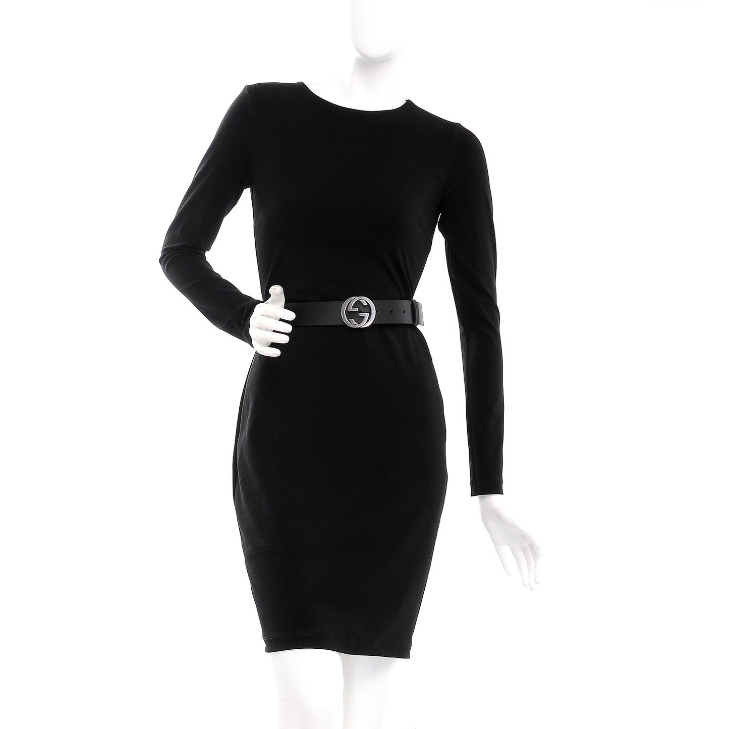 Selleria Calfskin Nickel Interlocking G 37mm Belt 100 40 Black