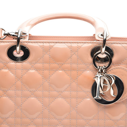 Christian Dior Patent Cannage Medium Lady Dior Light Pink 13 of 14
