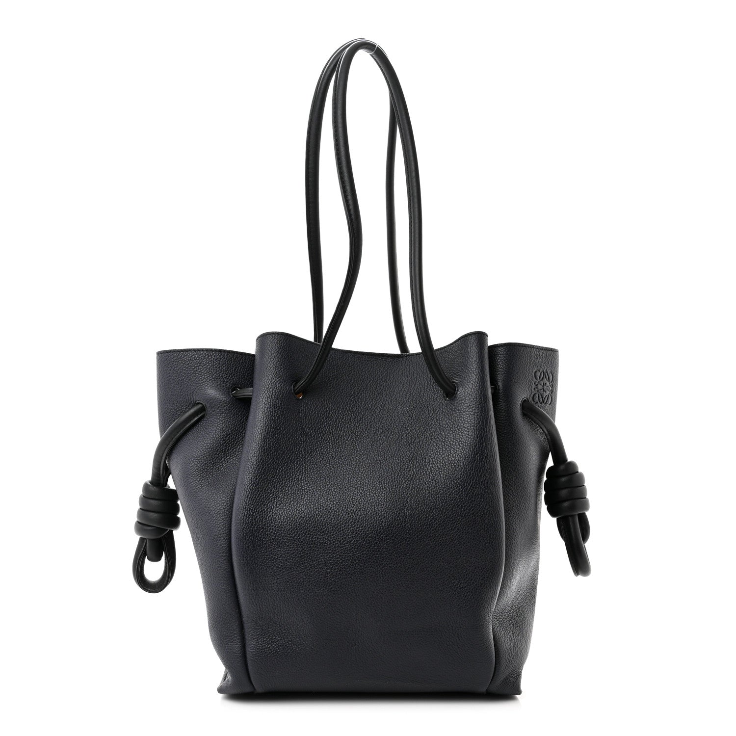 Loewe Calfskin Small Flamenco Knot Bag Midnight 1 of 9