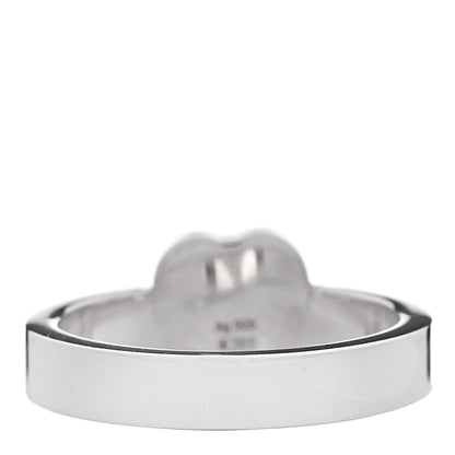 Gucci Sterling Silver Trademark Heart Ring 56 7.75 4 of 7