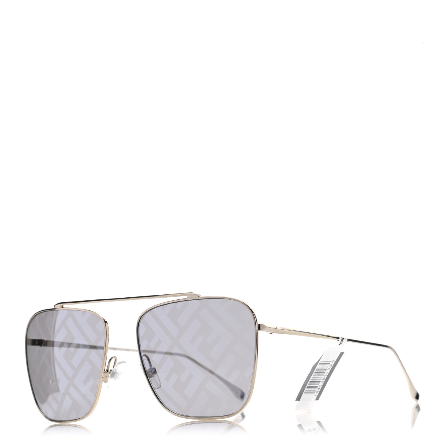 Fendi Metal Aviator FF Sunglasses FF0406/S Gold 1 of 7