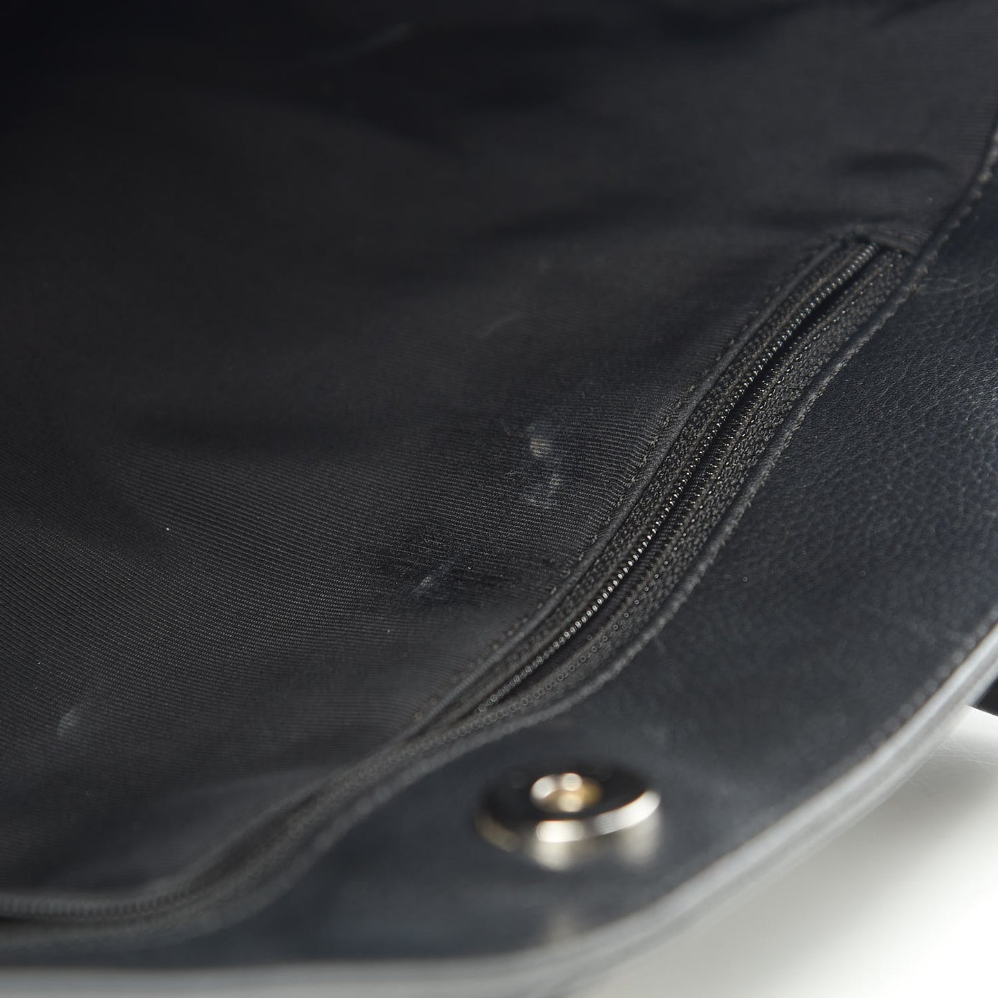 Calfskin Cerf Executive Shopper Tote Black