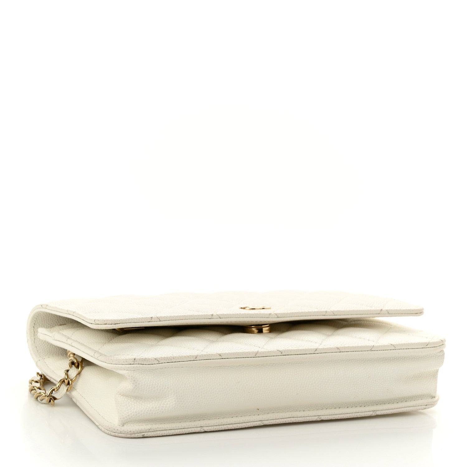 Chanel Caviar Quilted Wallet On Chain WOC White 4 of 12