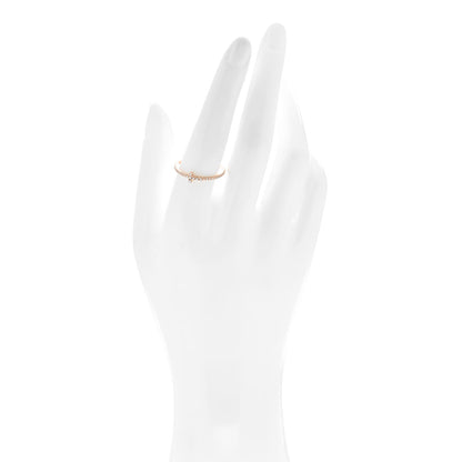 Tiffany 18K Rose Gold Diamond T Wire Pave Ring 59 8.75 2 of 5