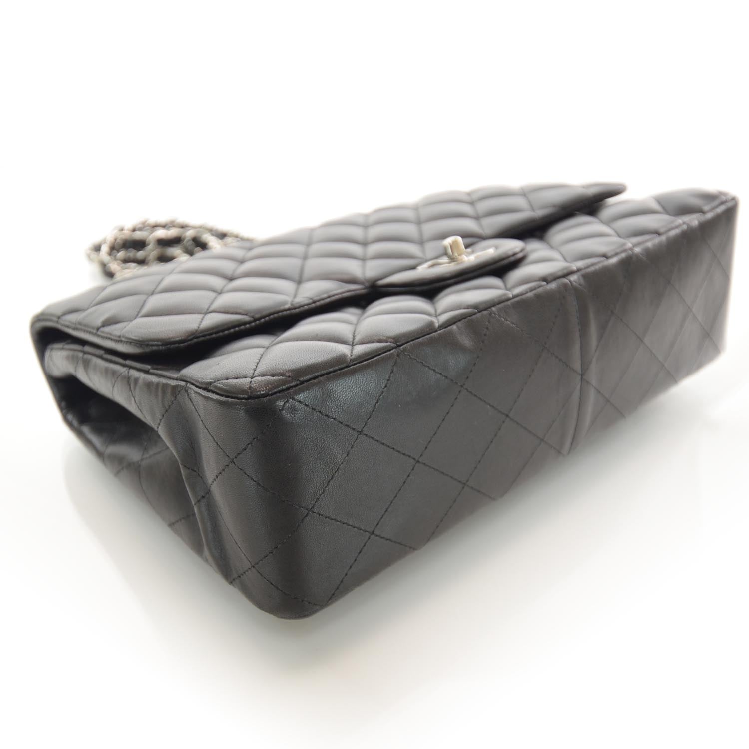 Chanel Lambskin Jumbo Single Flap Black 4 of 10
