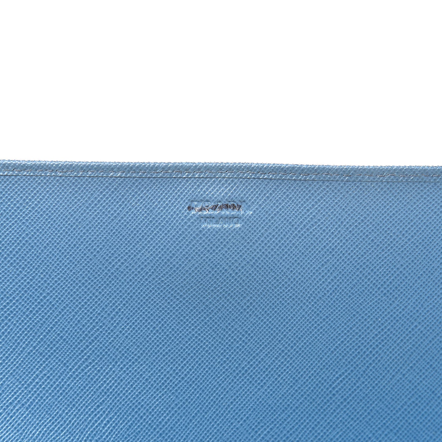 Saffiano Metal Oro Chain Wallet Cobalto