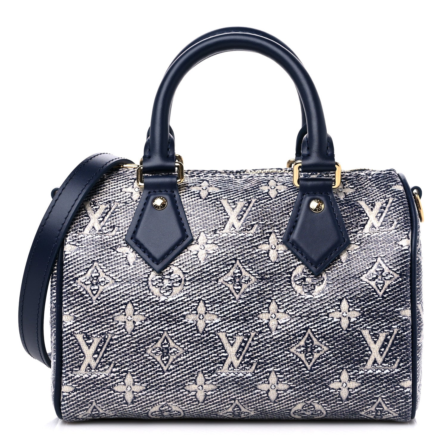 Louis Vuitton Monoglam Speedy Bandouliere 20 Blue 1 of 9
