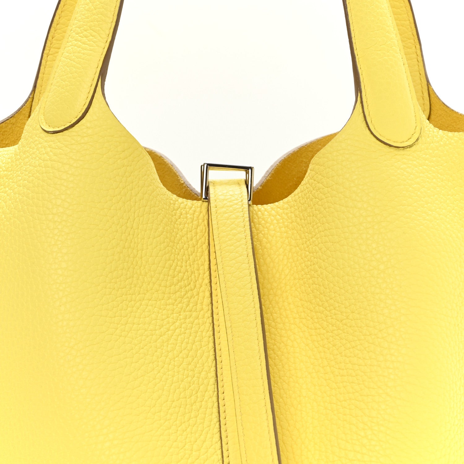 Hermes Taurillon Clemence Picotin Lock 22 MM Limoncello 7 of 11