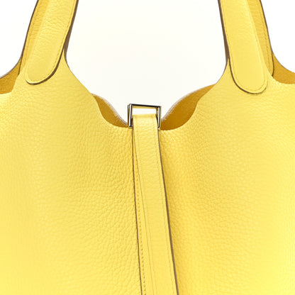 Hermes Taurillon Clemence Picotin Lock 22 MM Limoncello 7 of 11