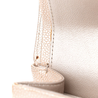 Chanel Iridescent Caviar Quilted Jumbo Double Flap Beige 10 of 18