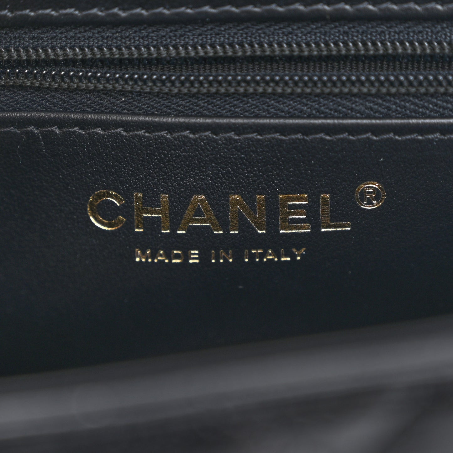 Shiny Aged Calfskin Quilted Nano Kelly Shopper Black