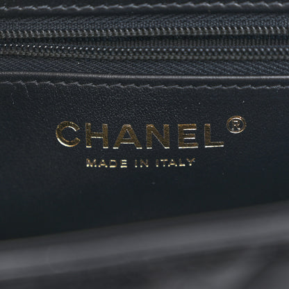 Chanel Shiny Aged Calfskin Quilted Nano Kelly Shopper Black 6 of 10