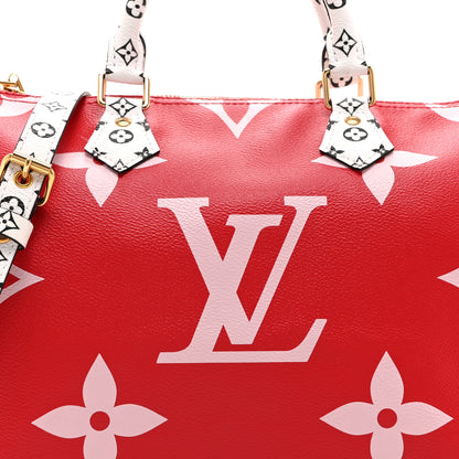 Louis Vuitton Monogram Giant Speedy Bandouliere 30 Rouge 7 of 9