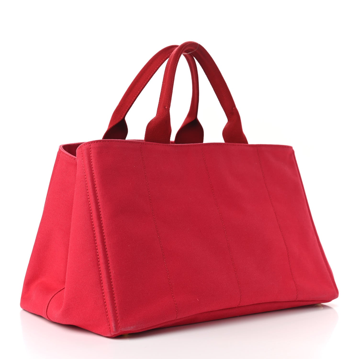 Prada Canapa Logo Shopping Tote Rosso 2 of 10