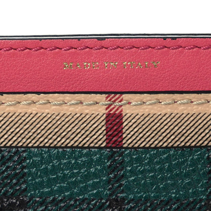 Burberry Calfskin Haymarket Check Cat Appliqué Card Case Multicolor 11 of 16