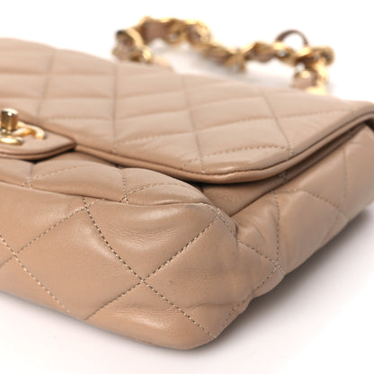 Chanel Lambskin Quilted Large CC Funky Town Flap Beige 9 of 11