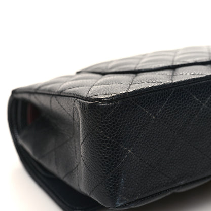 Chanel Caviar Quilted Medium Double Flap Black 11 of 13