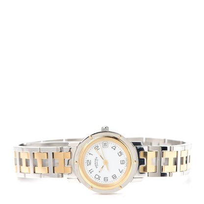 Hermes Stainless Steel 24mm Clipper Quartz Watch Gold 2 of 5