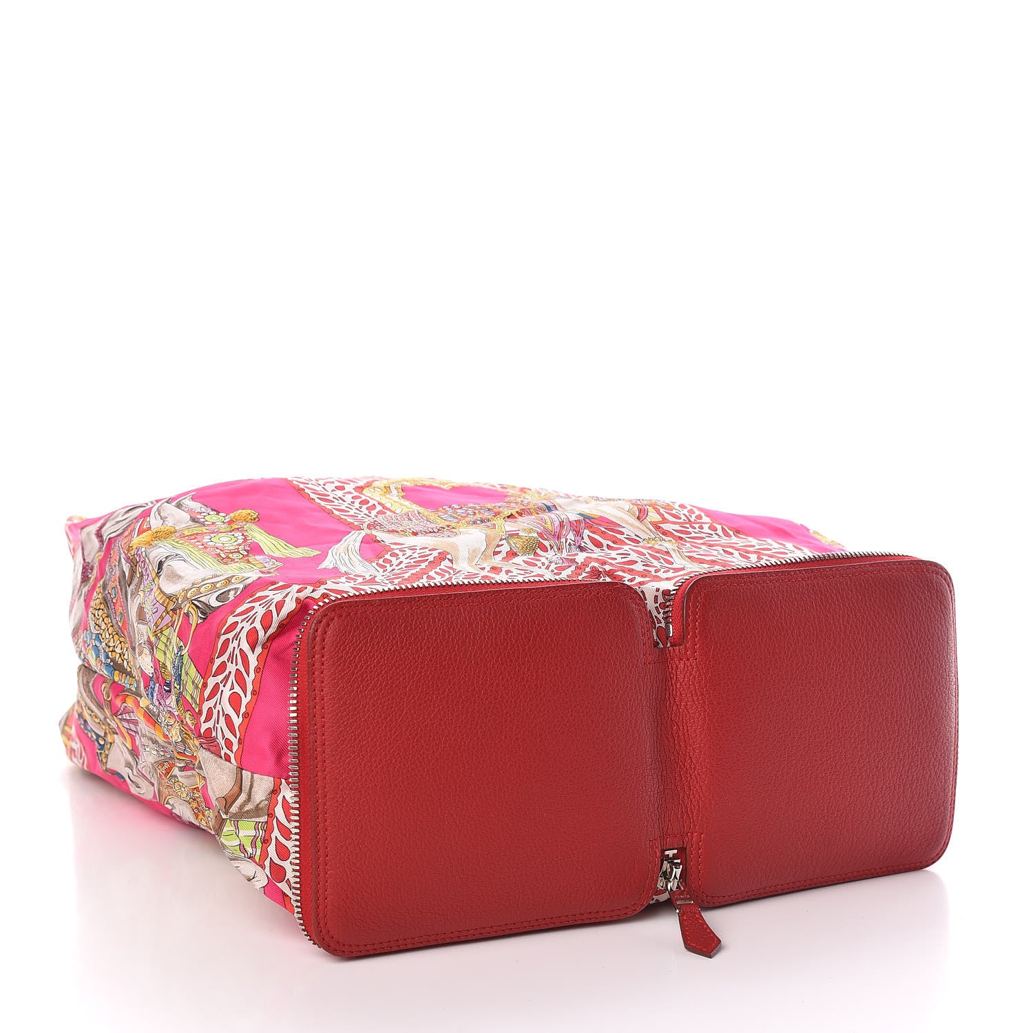 Hermes Silky Pop La Danse du Cheval Marwari Shopper Tote Rouge Casaque 4 of 13