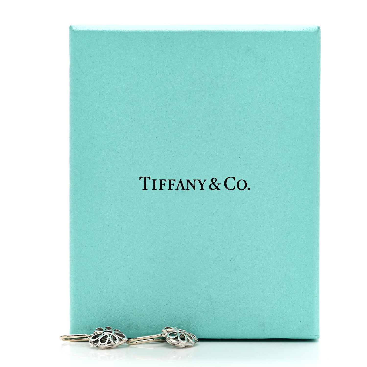 Tiffany Sterling Silver Enchant Heart Drop Earrings 5 of 5