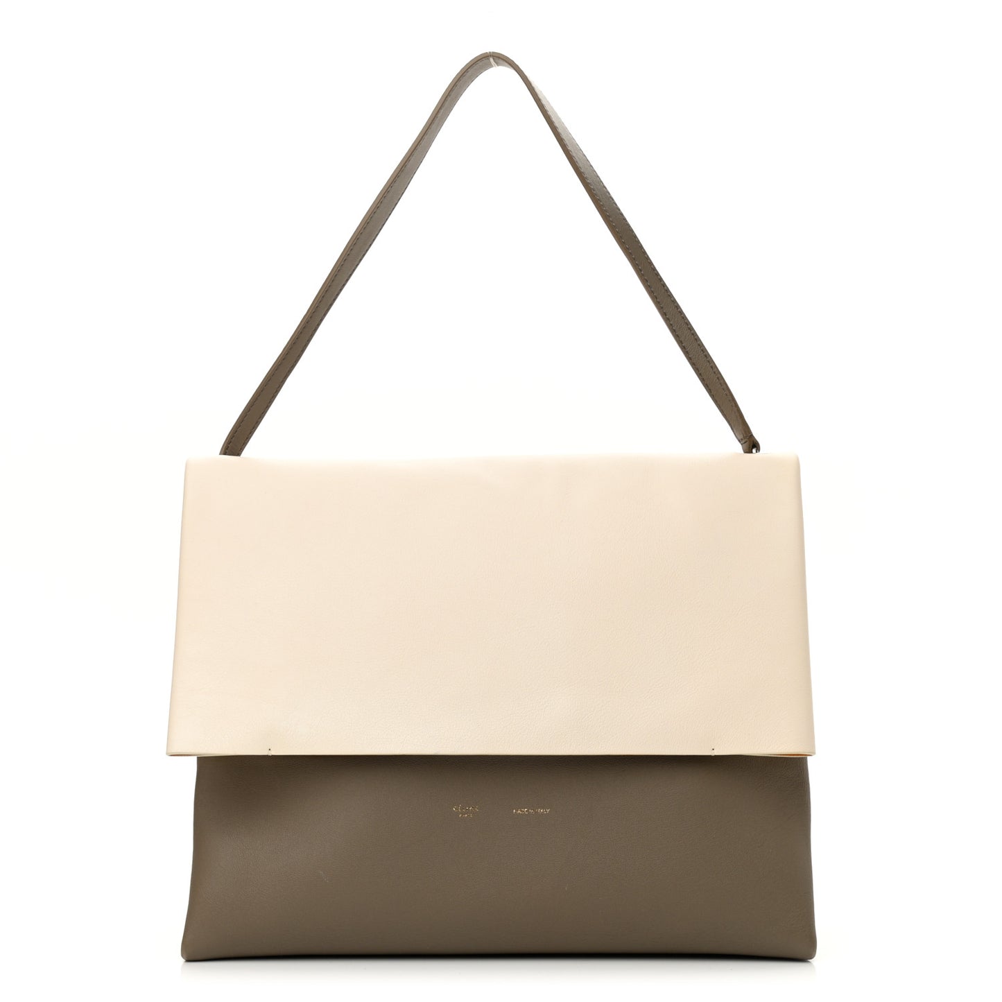 Calfskin All Soft Shoulder Bag Cream