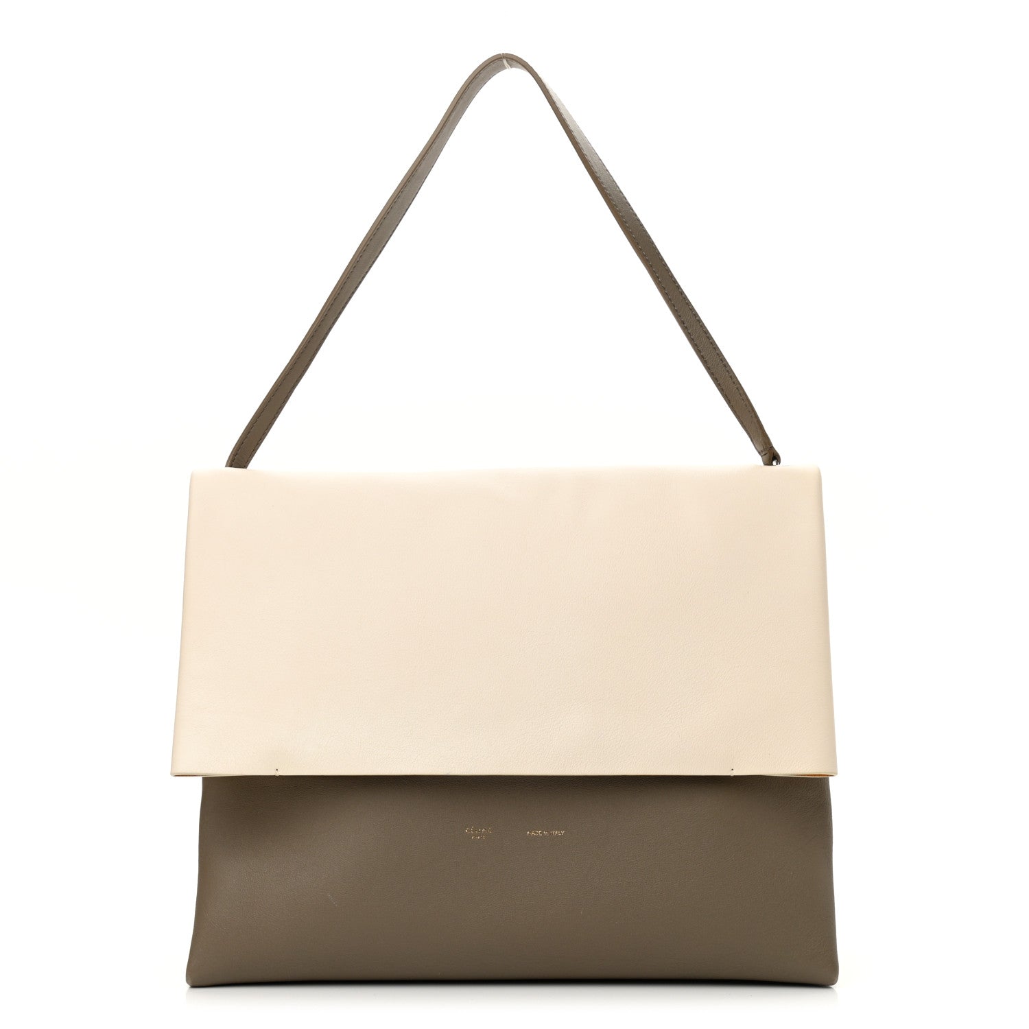 Celine Calfskin All Soft Shoulder Bag Cream 1 of 9