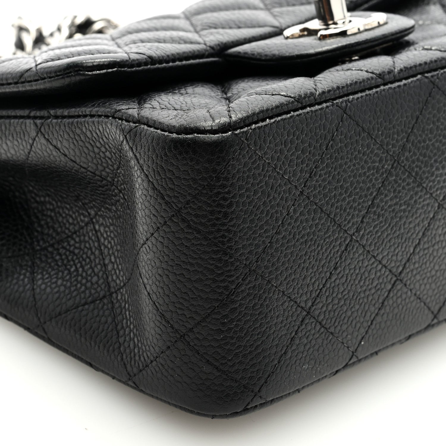 Chanel Caviar Quilted Mini Square Flap Black 8 of 9
