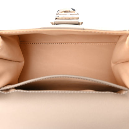 Delvaux Grained Rodeo Calfskin Surpique Mini Brillant Satchel Tourterelle Ivory 5 of 10