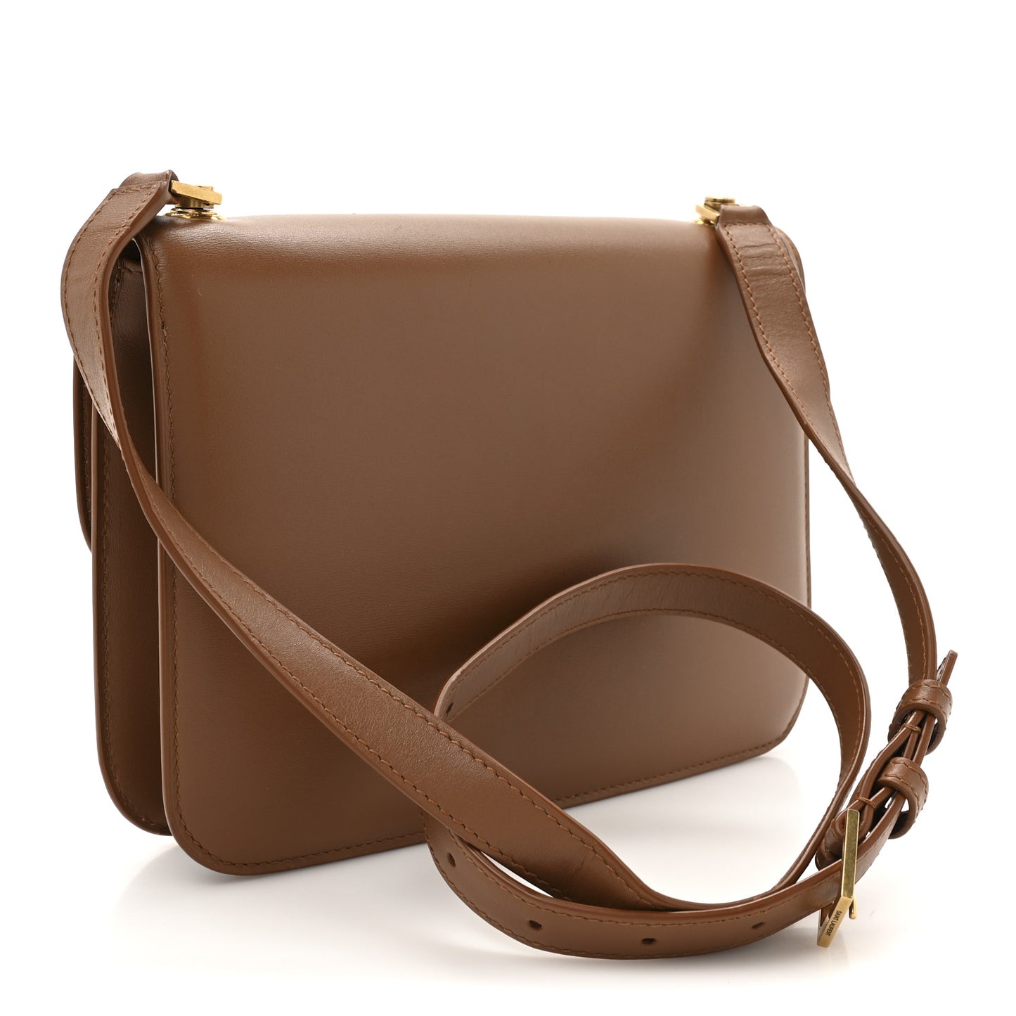 Smooth Calfskin Carre Satchel Brick