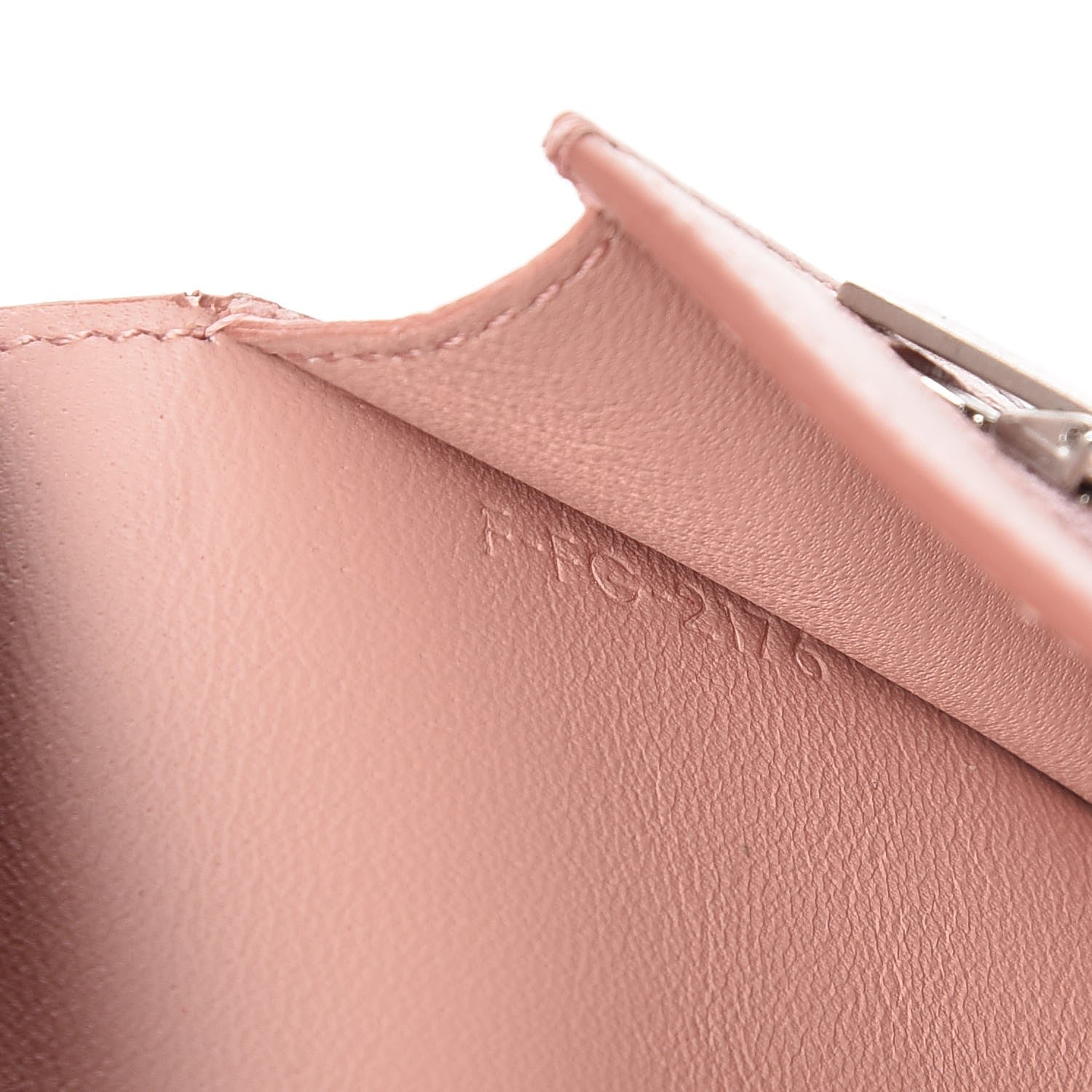 Celine Grained Calfskin Medium Multifunction Strap Wallet Rust 7 of 8