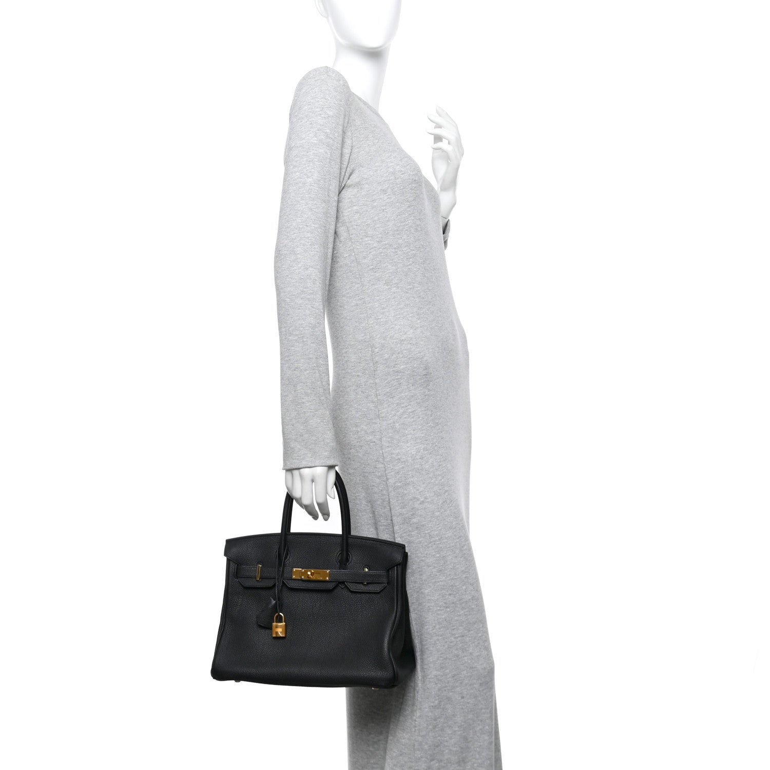 Hermes Togo BIRKIN 30 Black 2 of 12