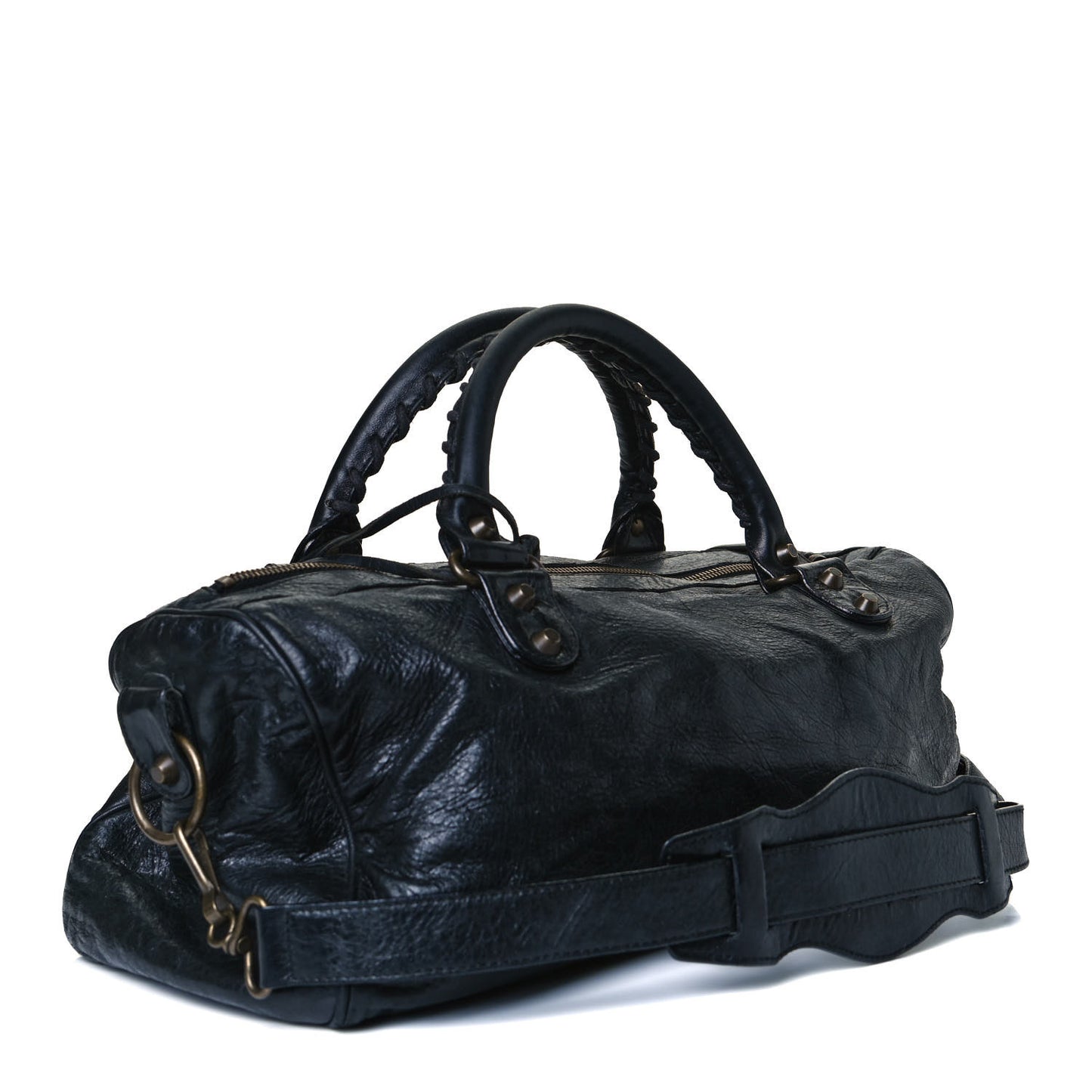 Agneau Classic Hardware Twiggy Black