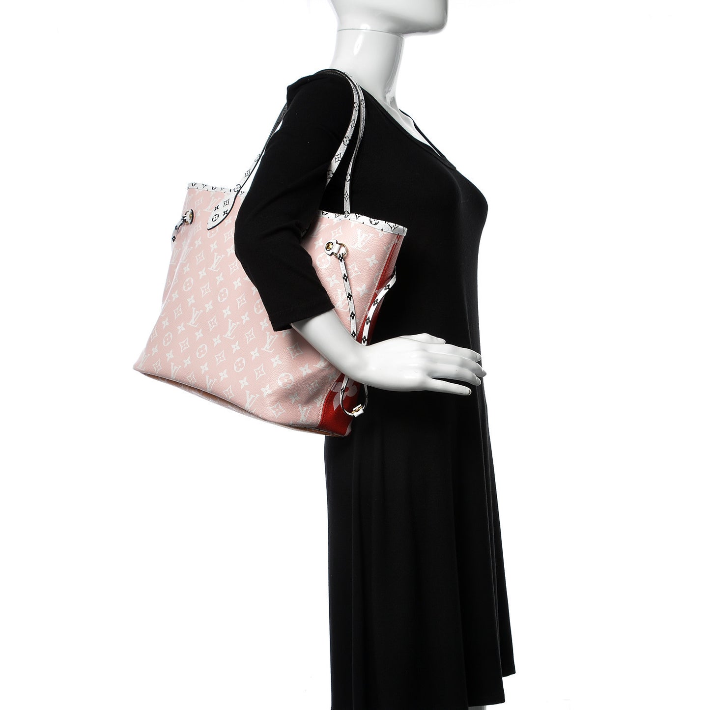 Monogram Giant Neverfull MM Rouge