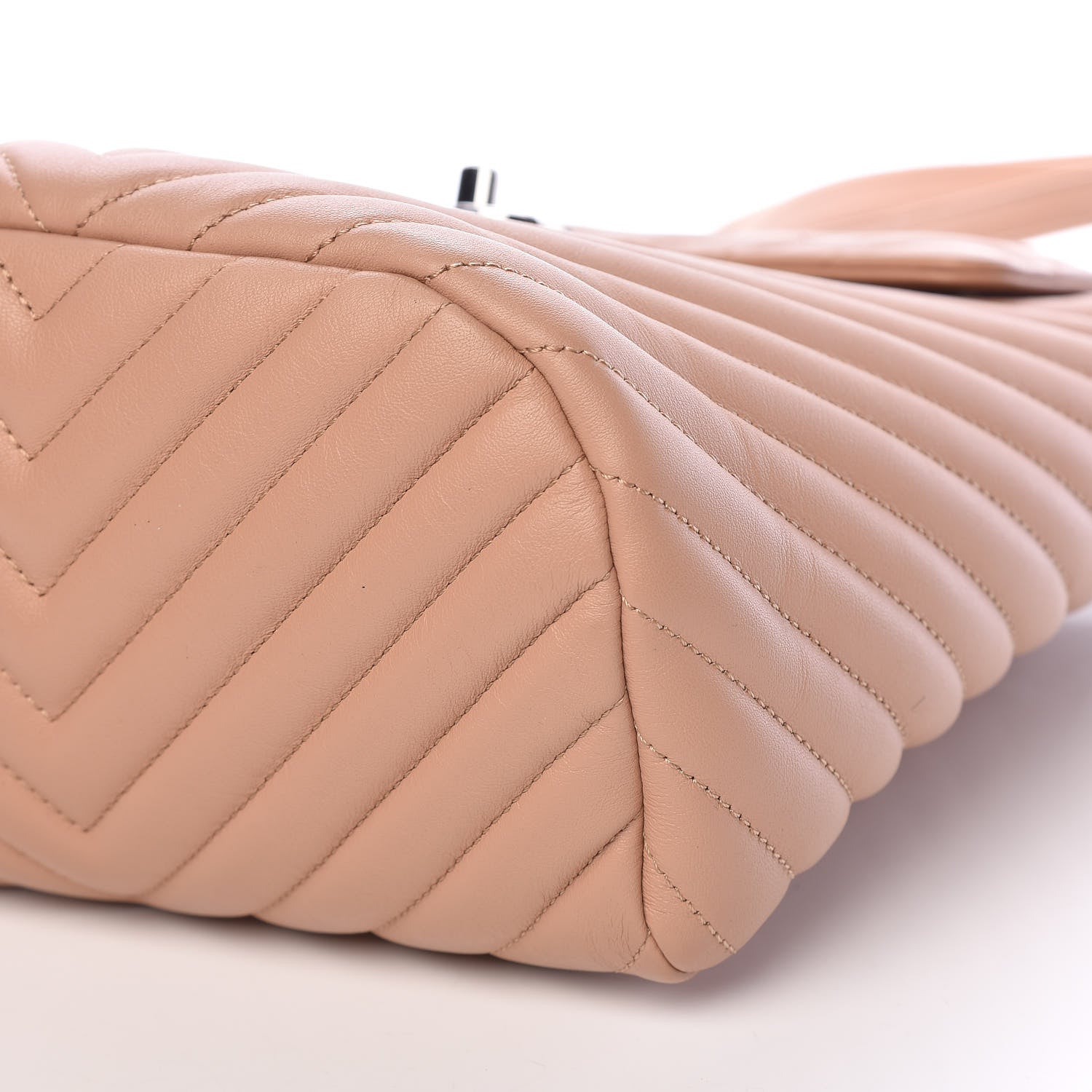 Chanel Calfskin Chevron Quilted Small Urban Spirit Backpack Beige 7 of 12