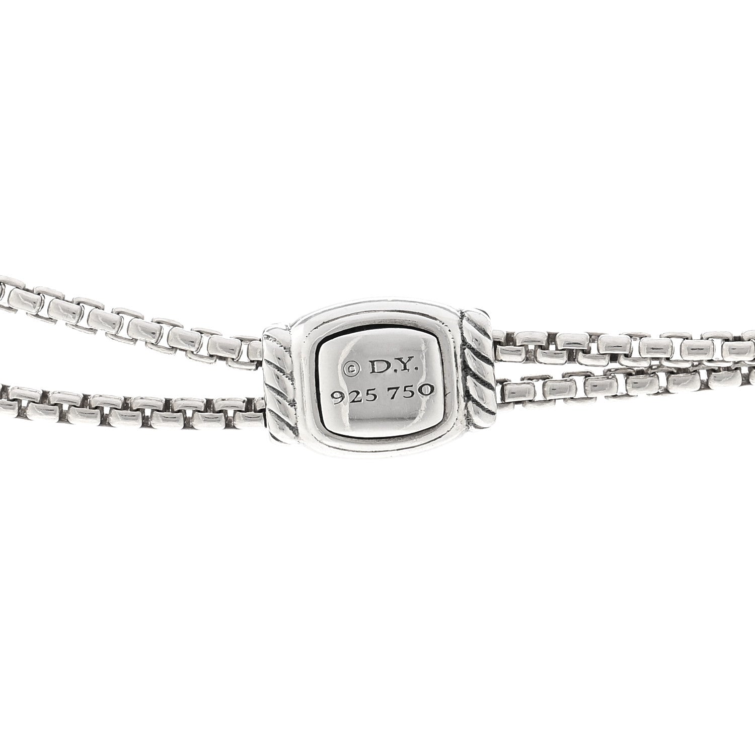 David Yurman Sterling Silver 18K Yellow Gold Diamond Helena Necklace 4 of 4