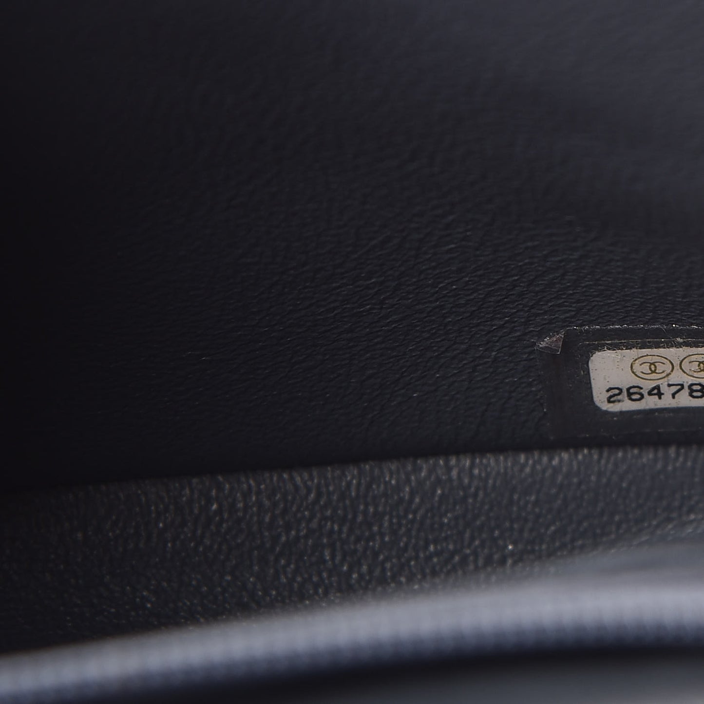 Caviar Quilted Mini Rectangular Flap Dark Grey
