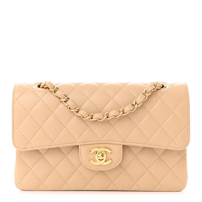 Chanel Caviar Quilted Small Double Flap Beige 1 of 11