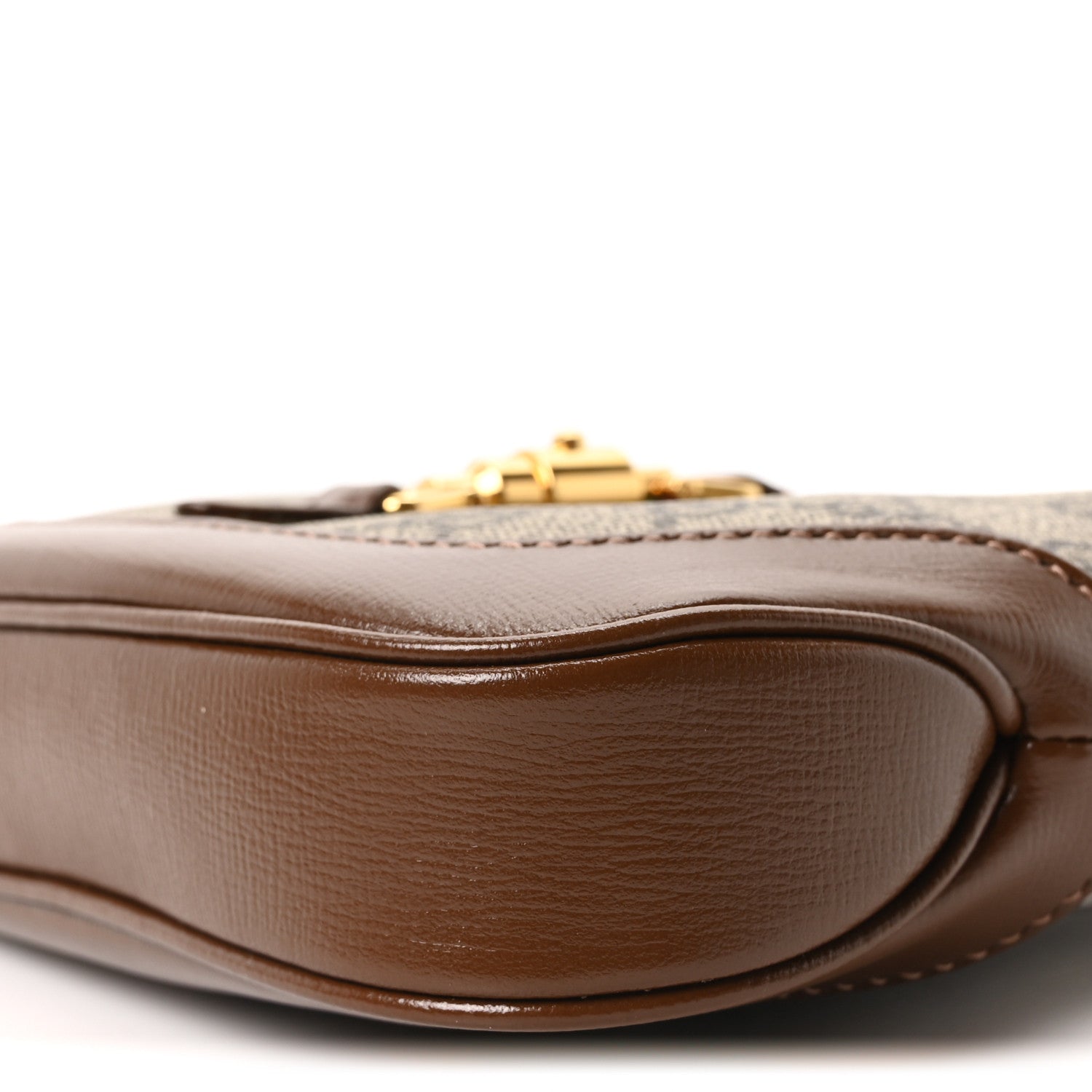 Gucci GG Supreme Monogram Azalea Calfskin Web Mini Jackie 1961 Hobo Beige Ebony Brown Sugar 10 of 10